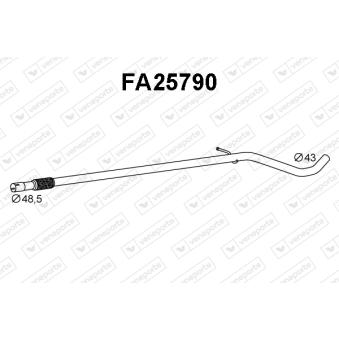 Tuyau d'échappement VENEPORTE [FA25790]