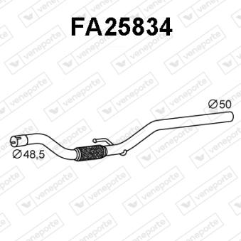 Tuyau d'échappement VENEPORTE [FA25834]
