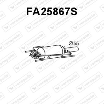 Filtre à particules / à suie, échappement VENEPORTE OEM 55187619