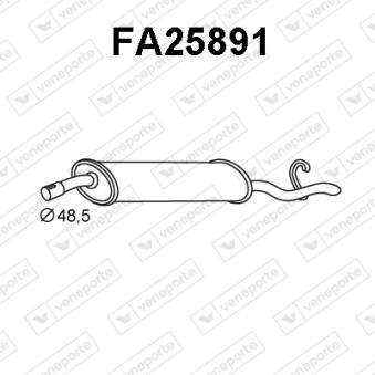 Silencieux arrière VENEPORTE OEM 7662701