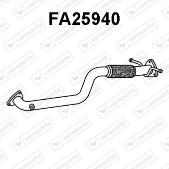 Tuyau d'échappement VENEPORTE [FA25940]