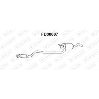 Silencieux central VENEPORTE FD30007 Silencieux central VENEPORTE FD30007
