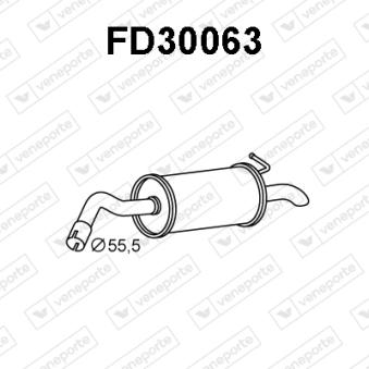Silencieux arrière VENEPORTE FD30063