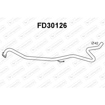 Tuyau d'échappement VENEPORTE FD30126