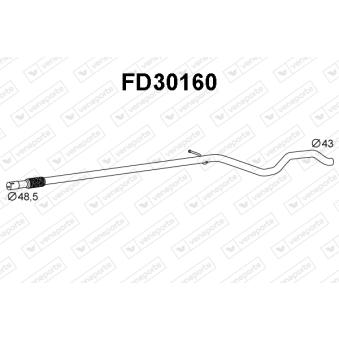 Tuyau d'échappement VENEPORTE FD30160