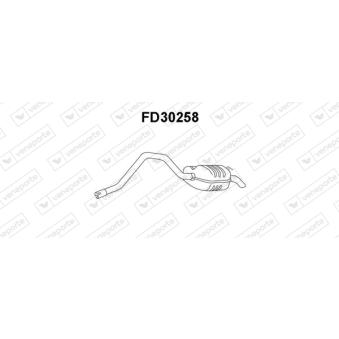Silencieux arrière VENEPORTE FD30258