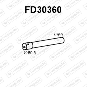 Tuyau d'échappement VENEPORTE [FD30360]