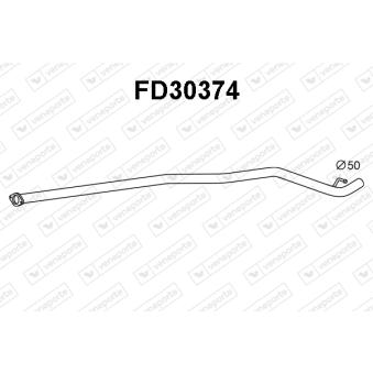 Tuyau d'échappement VENEPORTE [FD30374]