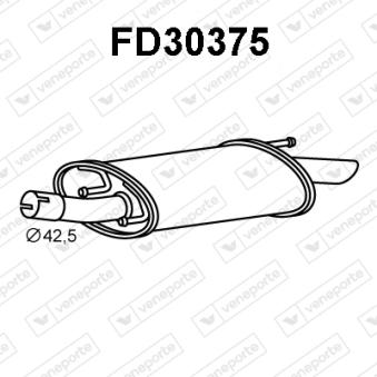 Silencieux arrière VENEPORTE [FD30375]