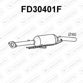 Filtre à particules / à suie, échappement VENEPORTE OEM 1705180