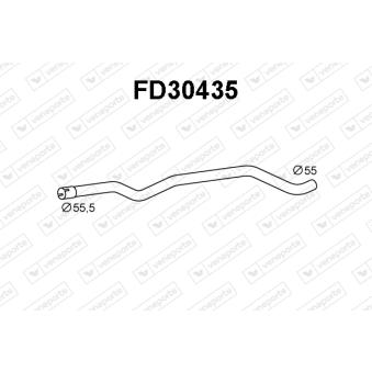 Tuyau d'échappement VENEPORTE [FD30435]