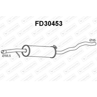 Silencieux central VENEPORTE [FD30453]