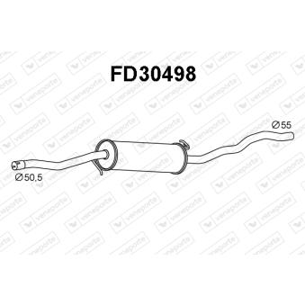 Silencieux central VENEPORTE FD30498 Silencieux central VENEPORTE FD30498