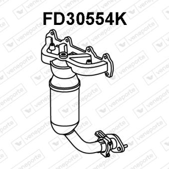 Catalyseur en coude VENEPORTE OEM 1048884