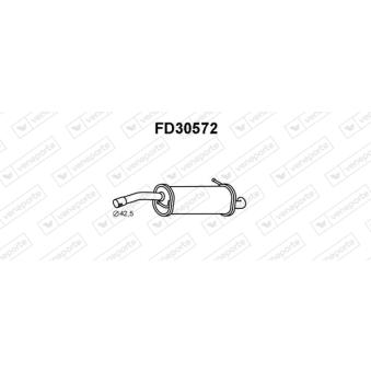 Silencieux arrière VENEPORTE OEM 1146864