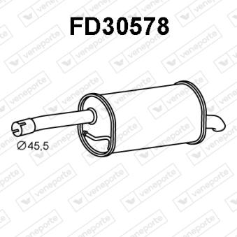 Silencieux arrière VENEPORTE OEM 1317008