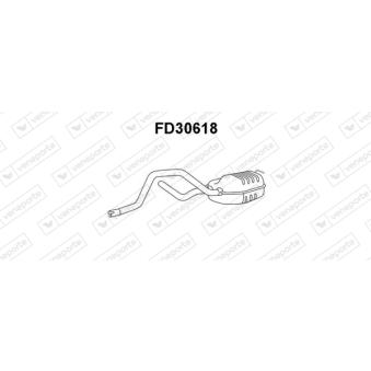 Silencieux central VENEPORTE FD30618