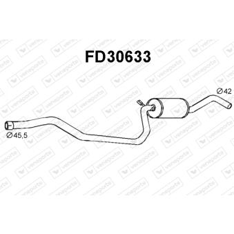 Silencieux avant VENEPORTE OEM 6872591