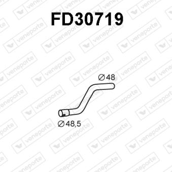 Tuyau d'échappement VENEPORTE FD30719