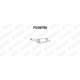 Silencieux arrière VENEPORTE FD30750