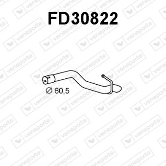 Tuyau d'échappement VENEPORTE FD30822