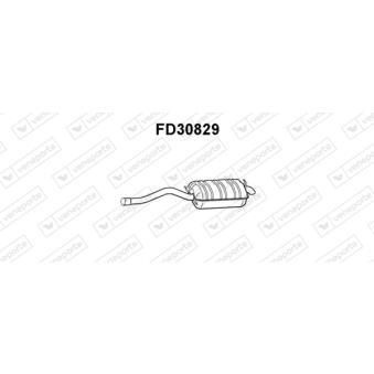 Silencieux arrière VENEPORTE OEM 1303156