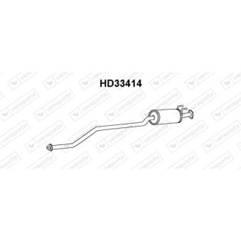 Silencieux avant VENEPORTE OEM 18220S6FE01 Silencieux avant VENEPORTE OEM 18220S6FE01
