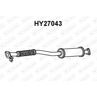 Silencieux avant VENEPORTE OEM 2861022731