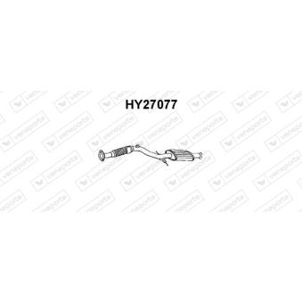 Silencieux avant VENEPORTE OEM 2861017000 Silencieux avant VENEPORTE OEM 2861017000