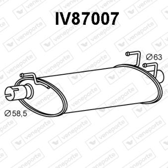 Silencieux arrière VENEPORTE [IV87007]