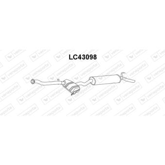 Silencieux arrière VENEPORTE LC43098