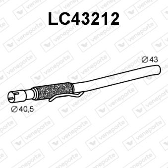 Tuyau d'échappement VENEPORTE OEM 71754941