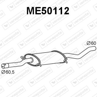 Silencieux avant VENEPORTE OEM 6394902781