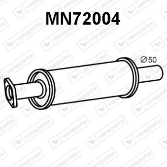 Silencieux avant VENEPORTE OEM 18307537083