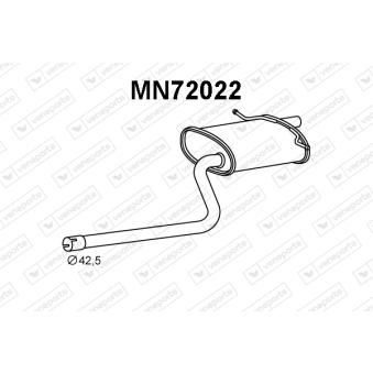 Silencieux arrière VENEPORTE [MN72022]