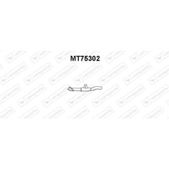 Tuyau d'échappement VENEPORTE MT75302