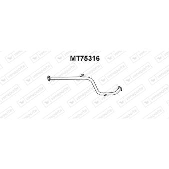 Tuyau d'échappement VENEPORTE MT75316