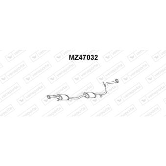 Silencieux avant VENEPORTE OEM B33840300A