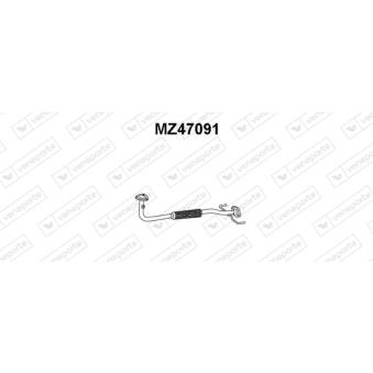 Tuyau d'échappement VENEPORTE [MZ47091]