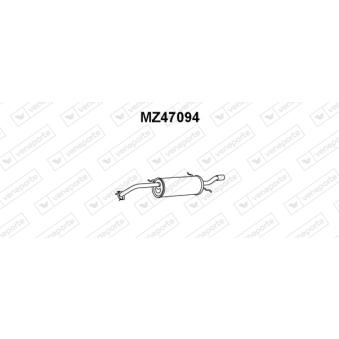 Silencieux arrière VENEPORTE OEM FS0840100A