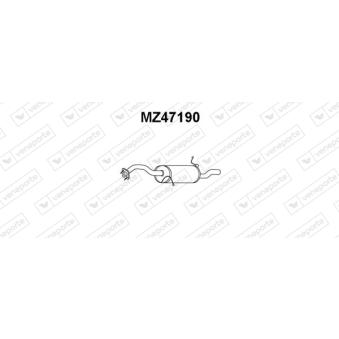 Silencieux arrière VENEPORTE [MZ47190]