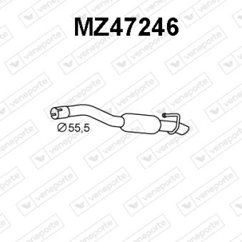 Silencieux arrière VENEPORTE OEM Y60140300D