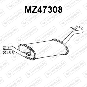 Silencieux arrière VENEPORTE OEM Z61540300C