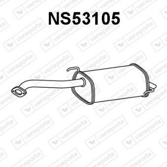 Silencieux arrière VENEPORTE [NS53105]