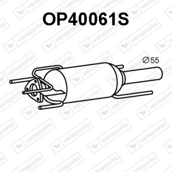 Filtre à particules / à suie, échappement VENEPORTE OEM 55563183