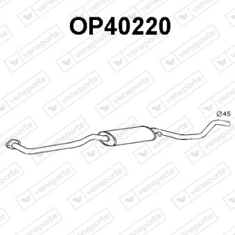 Silencieux central VENEPORTE [OP40220]