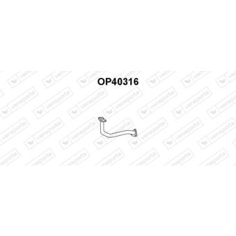 Tuyau d'échappement VENEPORTE [OP40316]