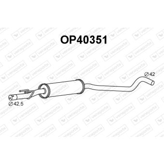 Silencieux central VENEPORTE [OP40351]