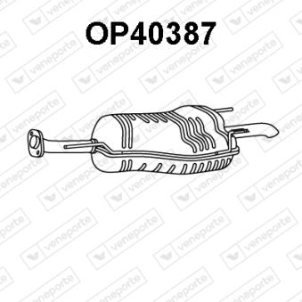 Silencieux arrière VENEPORTE [OP40387]