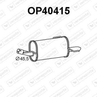 Silencieux arrière VENEPORTE [OP40415]